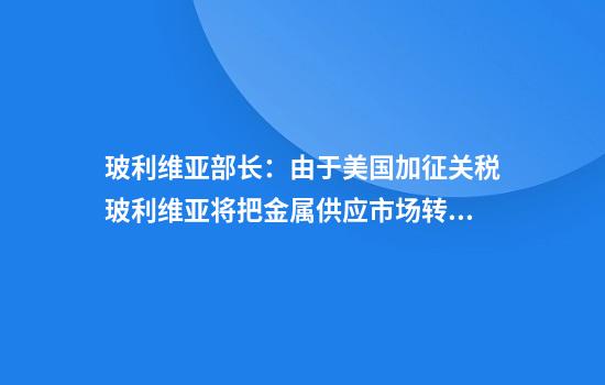 玻利维亚部长:由于美国加征关税玻利维亚将把金属供应市场转向亚洲