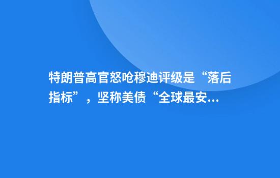 特朗普高官怒呛穆迪评级是“落后指标”，坚称美债“全球最安全”
